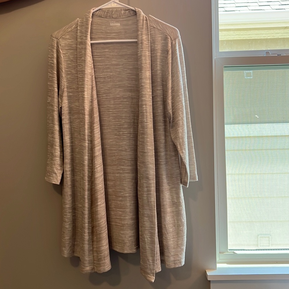 Basic Editions Light Gray Cardigan